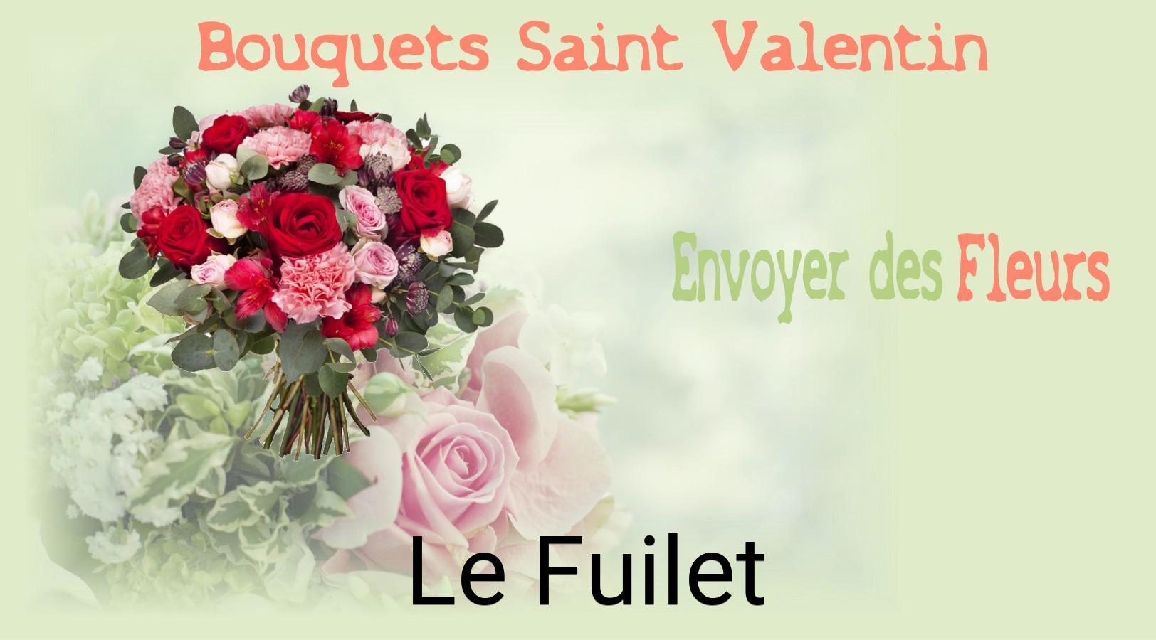 Roses de Saint-Valentin livrées à Le Fuilet